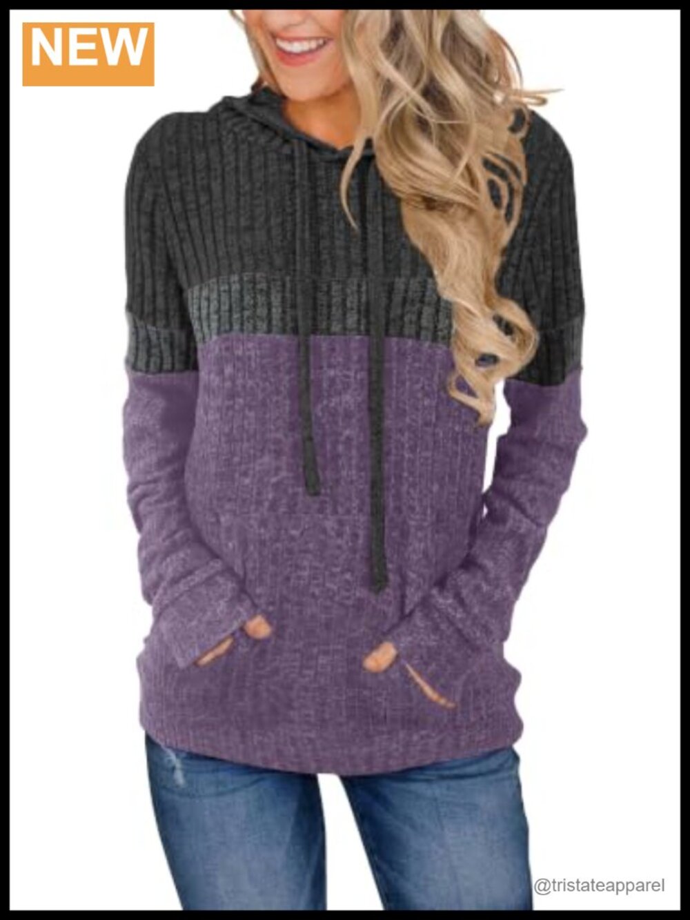 Women's Loose Fit Pullover Hoodie with Drawstring and Kangaroo Pockets